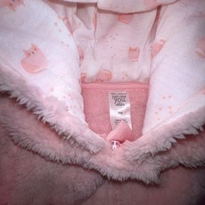 9 Month Babygirl Furry Snowsuit